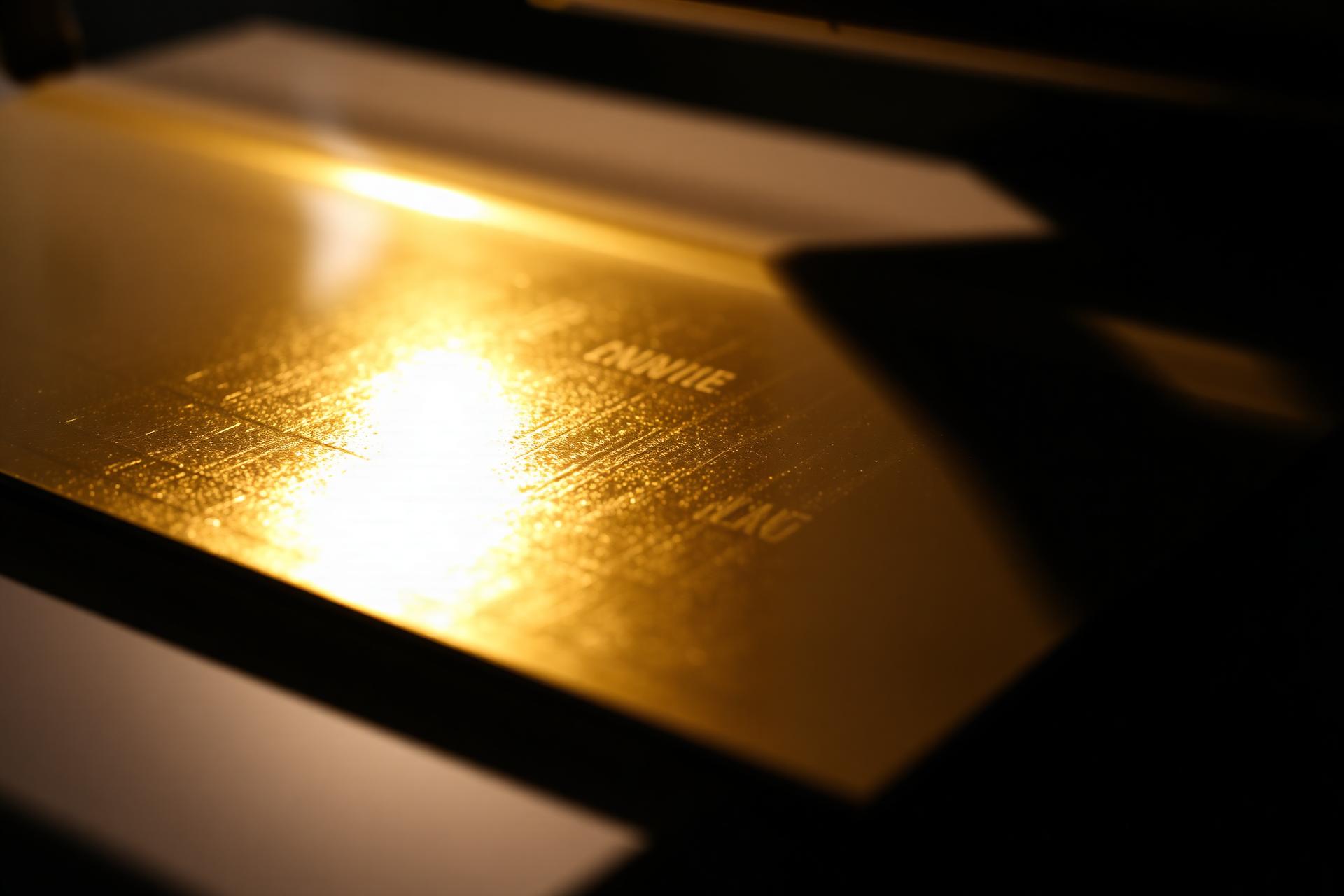 Foil stamping a luxury sample book at SI Dominion